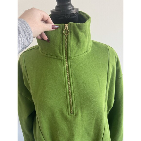 A New Day Green Quarter Zip Sweatshirt Size Large NEW! - Picture 2 of 5